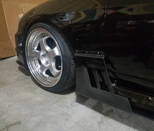 Aero side diverters for nissan - side,